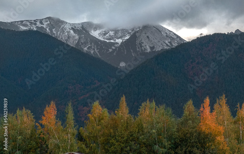 Pirin mountain view in autumn