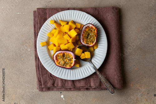 mango and passion fruit