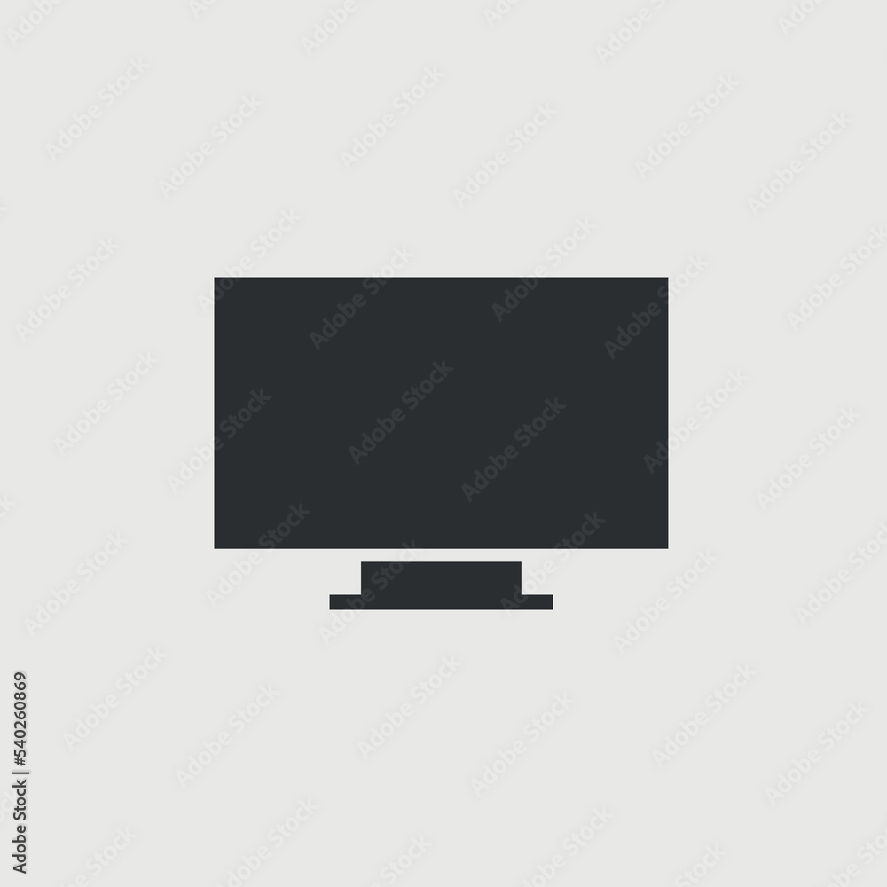 TV vector icon illustration sign TV vector icon illustration sign