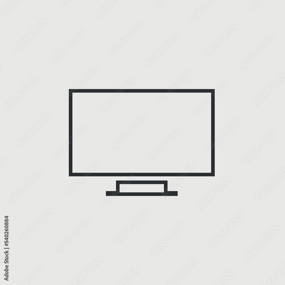 TV vector icon illustration sign TV vector icon illustration sign