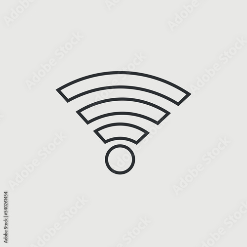 WiFi vector icon illustration sign