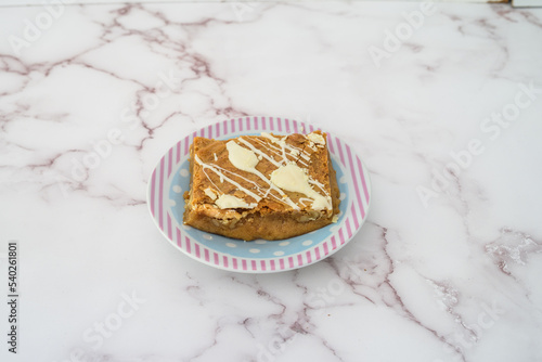 chocolate brownie on a plate