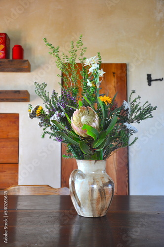 Bouquet of flowers in vase