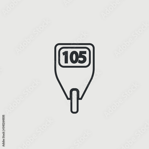 Glucometer vector icon illustration sign