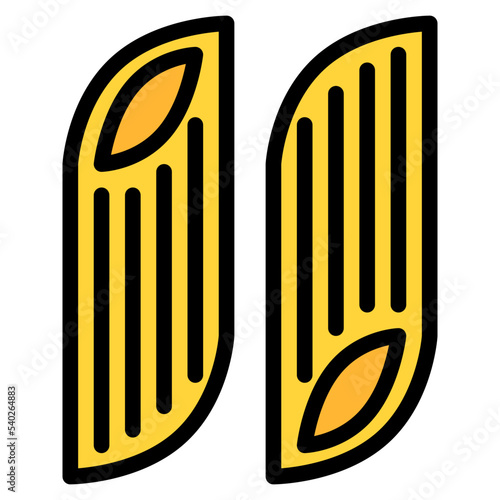 mezze penne pasta italian food