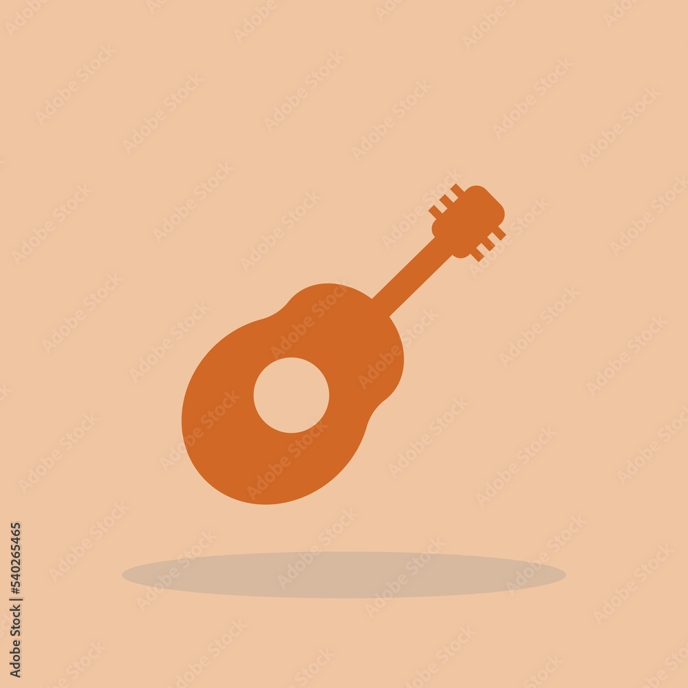 Guitar vector icon illustration sign Guitar vector icon illustration sign