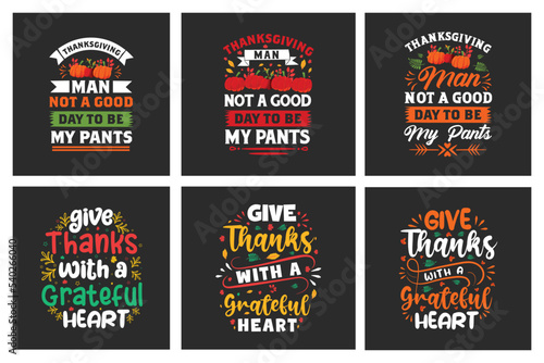 Happy thanks giving turkey day print designs for print on demand