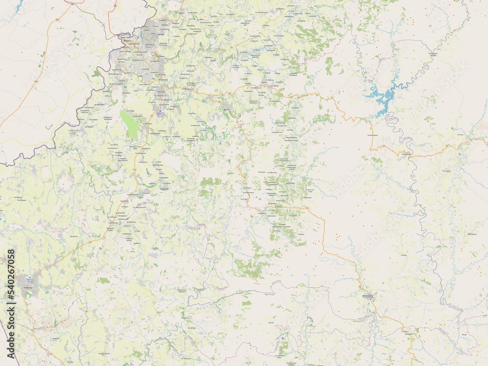 Maseru, Lesotho. OSM. No legend Maseru, Lesotho. OSM. No legend