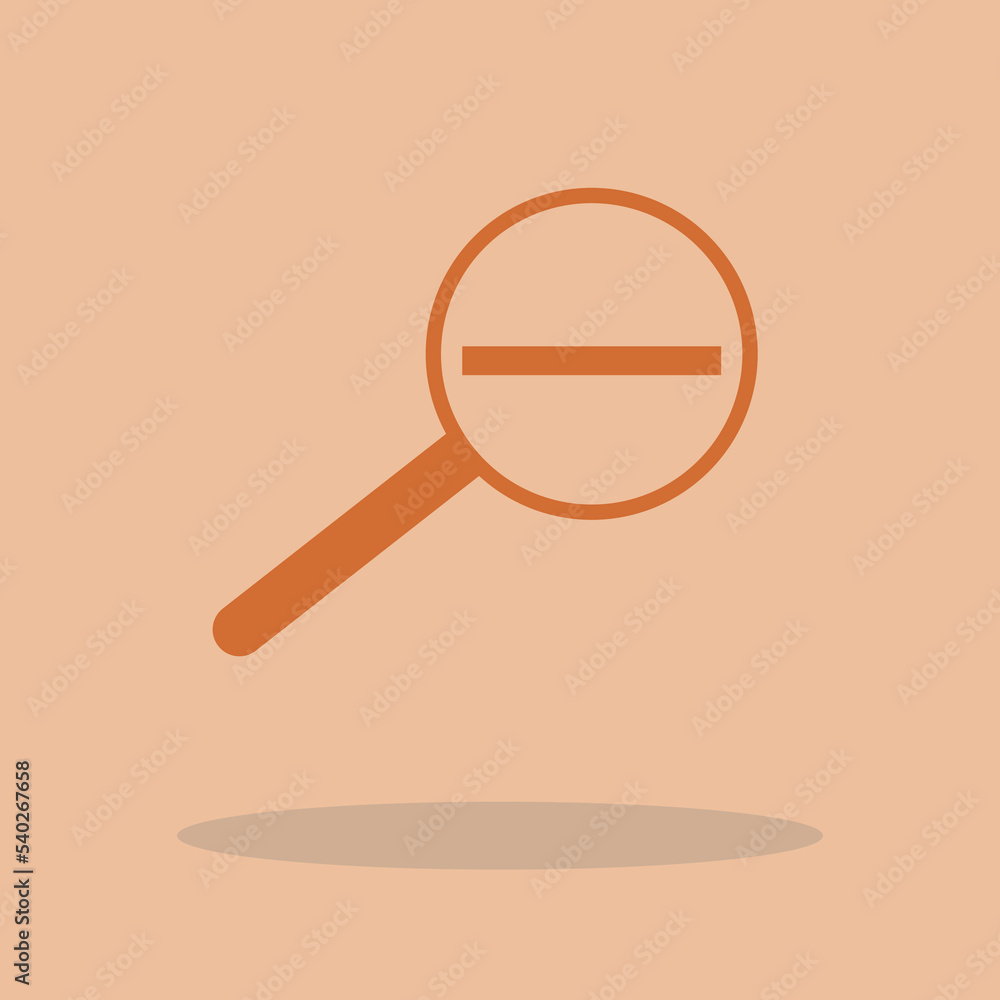 Zoom out vector icon illustration sign Zoom out vector icon illustration sign