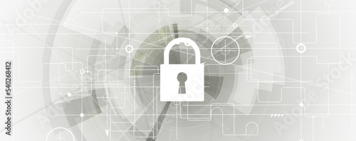 Cybersecurity and information or network protection. Future technology web services for business and internet project
