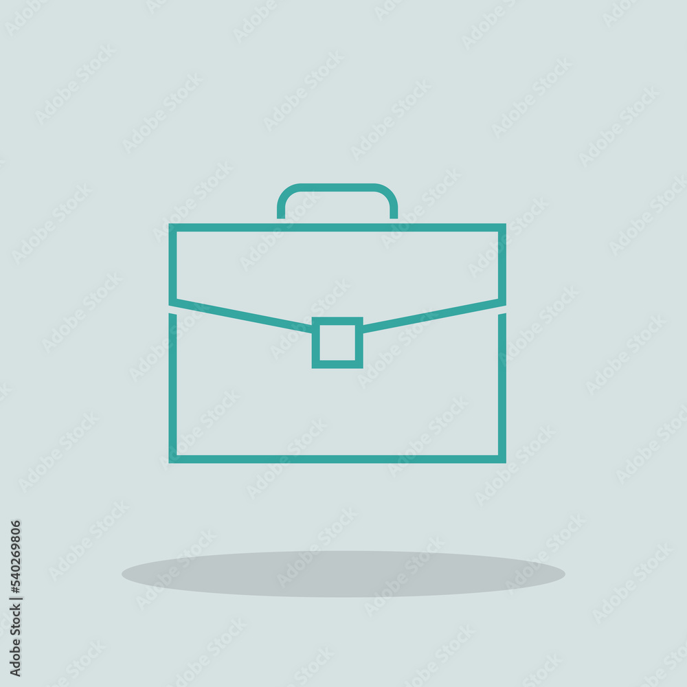 Briefcase vector icon illustration sign Briefcase vector icon illustration sign