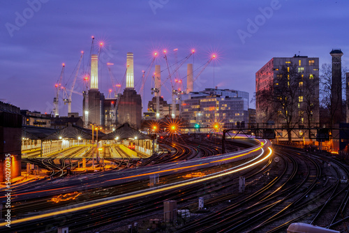 battersea power station rail train	 photo