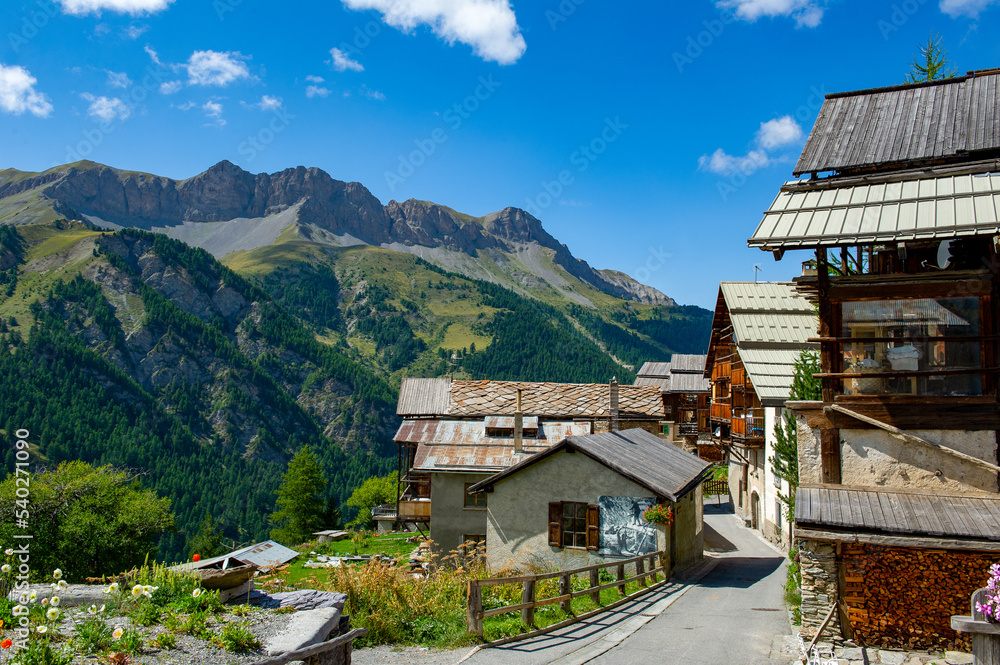 France. Saint Veran. Hautes-Alpes. Regional natural park of Queyras. The village of Saint-Véran, highest municipality of Europe