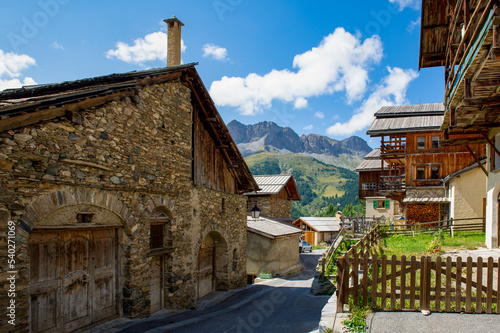 France. Saint Veran. Hautes-Alpes. Regional natural park of Queyras. The village of Saint-Véran, highest municipality of Europe photo