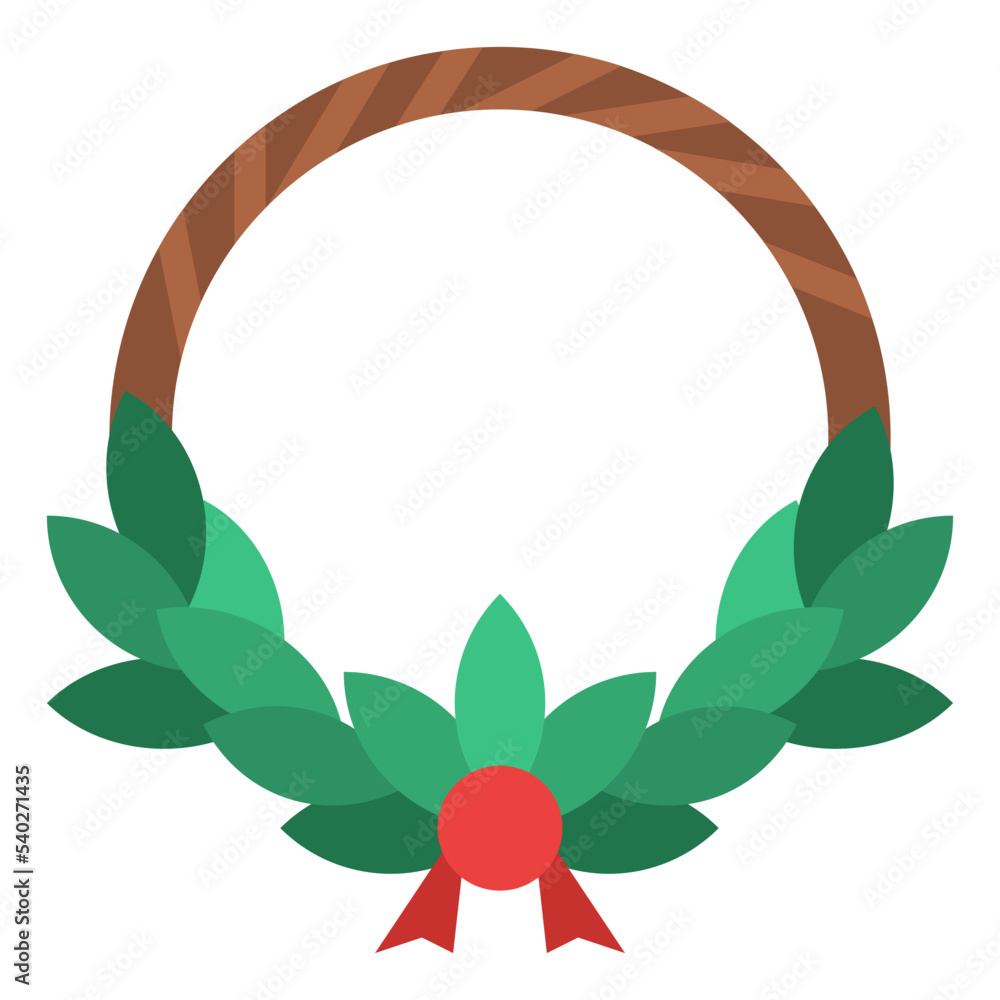 Naklejka premium wreath christmas decoration