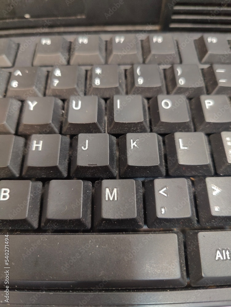 close up of laptop keyboard close up of laptop keyboard