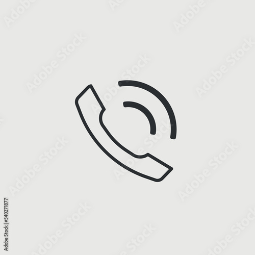 Phone call vector icon illustration sign