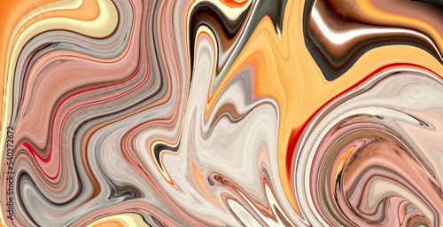 Mixed color marbling design wallpaper wave motion abstract