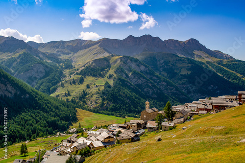 France. Saint Veran. Hautes-Alpes. Regional natural park of Queyras. The village of Saint-Véran, highest municipality of Europe