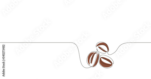 Fototapeta Vector illustration of the coffee beans