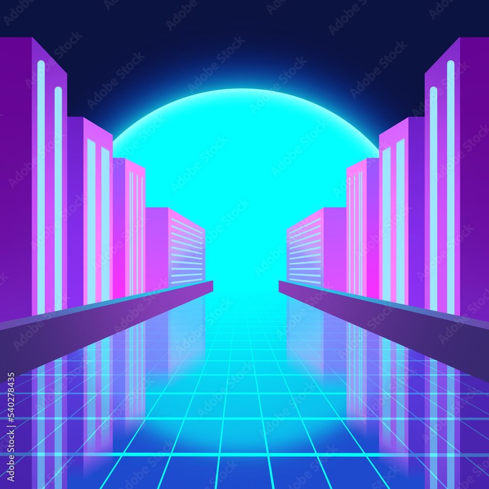 Cyberpunk Futuristic City Scene Colorful Fantastic Sci Fi Electronic Raster Grating Buildings. Backdrop Concept Art Illustration Video Game Background Digital Painting CG Artwork Book Illustration Cyberpunk Futuristic City Scene Colorful Fantastic Sci Fi Electronic Raster Grating Buildings. Backdrop Concept Art Illustration Video Game Background Digital Painting CG Artwork Book Illustration