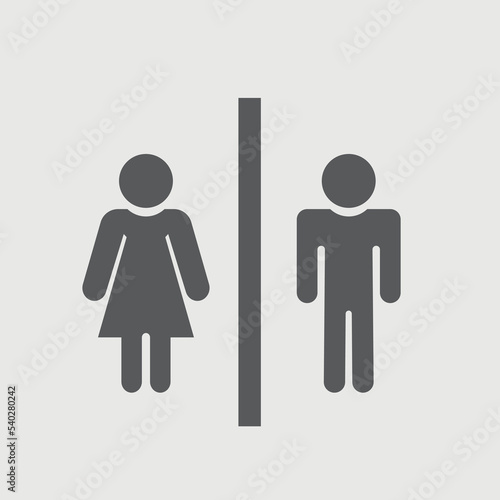 Male female toilet vector icon illustration sign