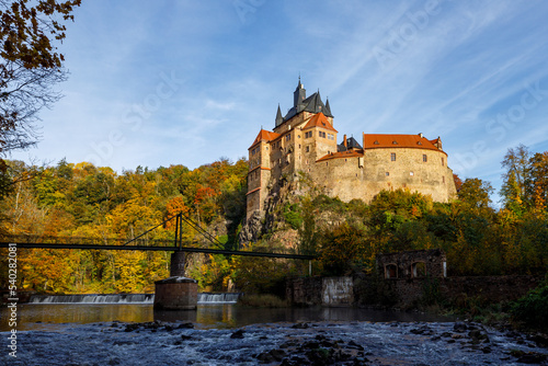 The medieval castle Kriebstein in Saxony photo