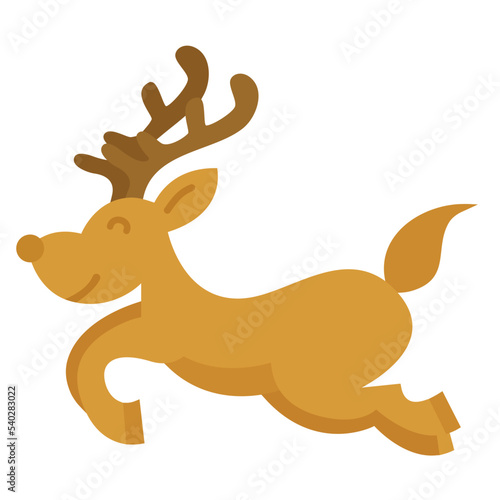 deer with a horns cartoon