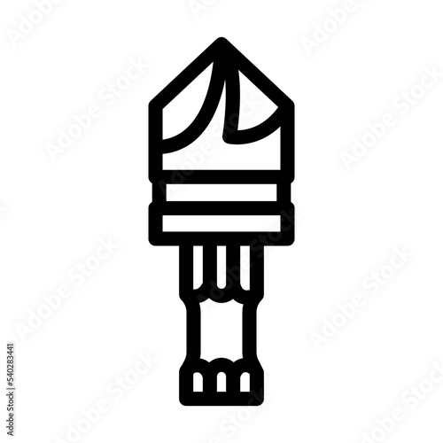 countersink drill bit line icon vector. countersink drill bit sign. isolated contour symbol black illustration