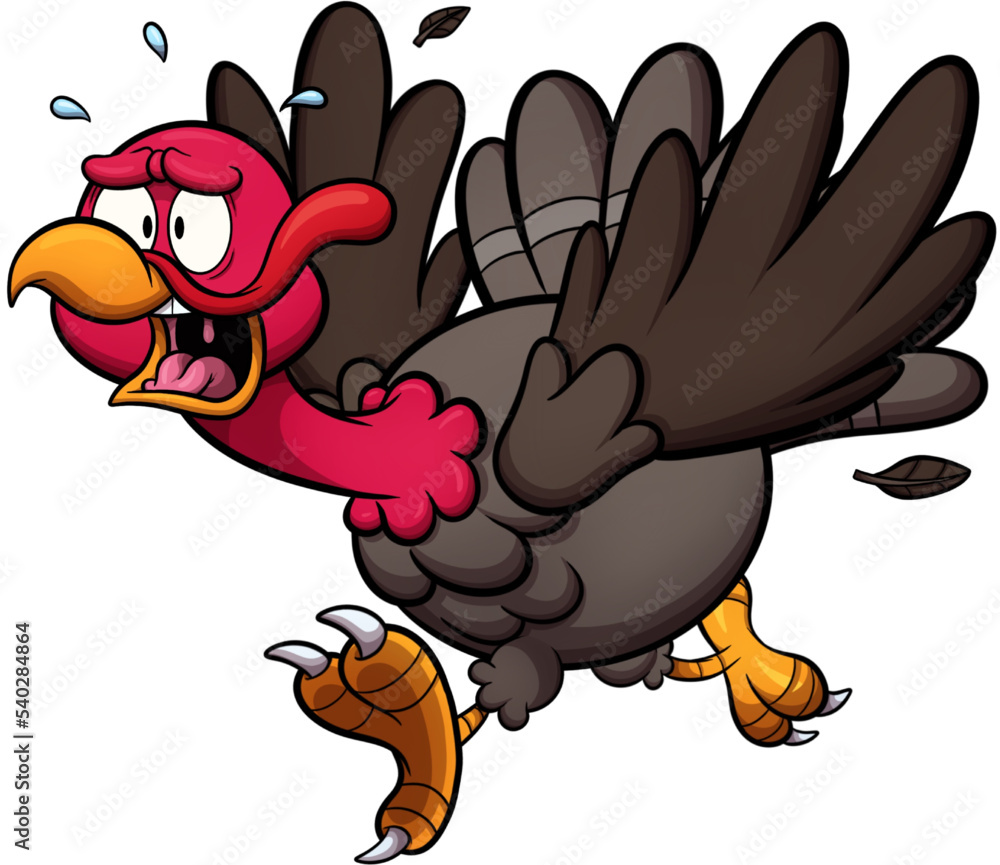 Running Turkey Vector
