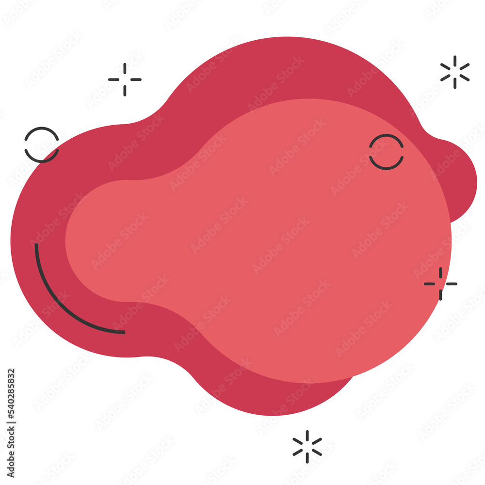 Flat geometric shape