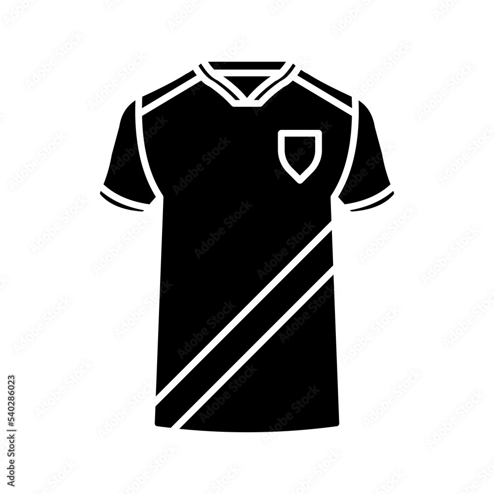 Naklejka premium Sport t-shirt icon. Training sign color editable