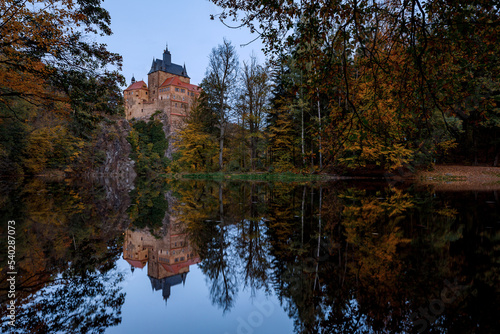 The medieval castle Kriebstein in Saxony photo