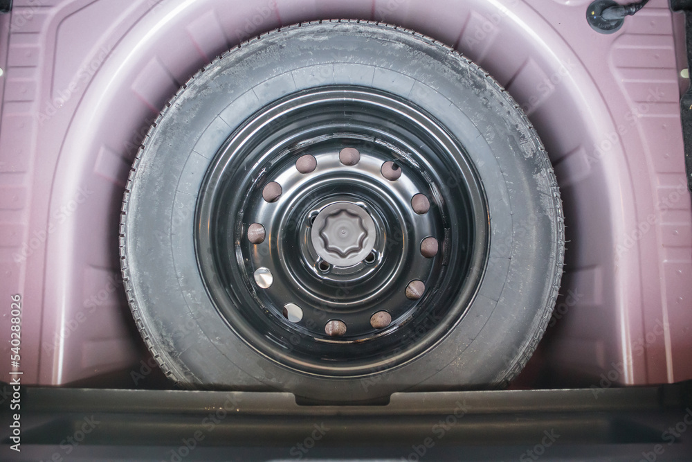 spare tire in the modern compact car