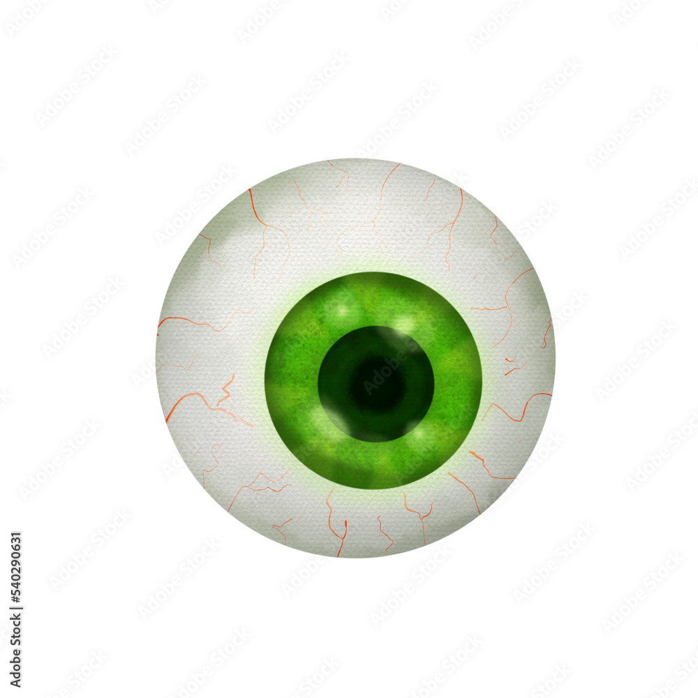 Cute eyeball halloween watercolor clipart Cute eyeball halloween watercolor clipart