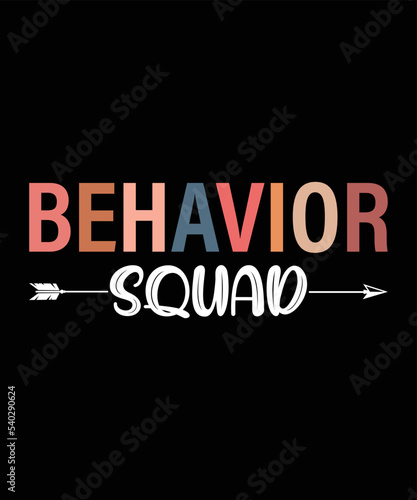 Behavior Squad ABA Therapist Behavior Technician T-Shirt