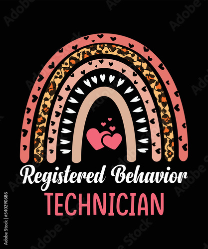 Registered Behavior Technician RBT Behavioral ABA Therapist T-Shirt
