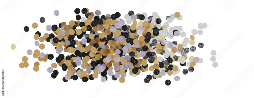 Golden serpentine confetti on transparent background. luxury isolated Golden serpentine confetti on transparent background. luxury isolated