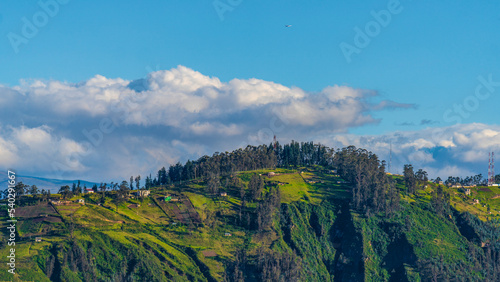 A beautiful hill in Quito, the capital of Ecuador