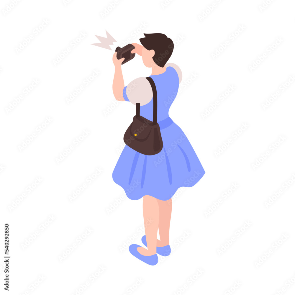 Isometric Tourist Illustration Isometric Tourist Illustration