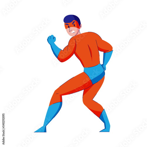 Superhero Flat Illustration © Macrovector