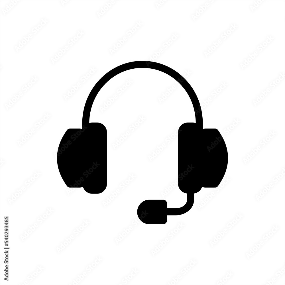Headphone icon. Earphone icon.Isolated on white background Headphone icon. Earphone icon.Isolated on white background