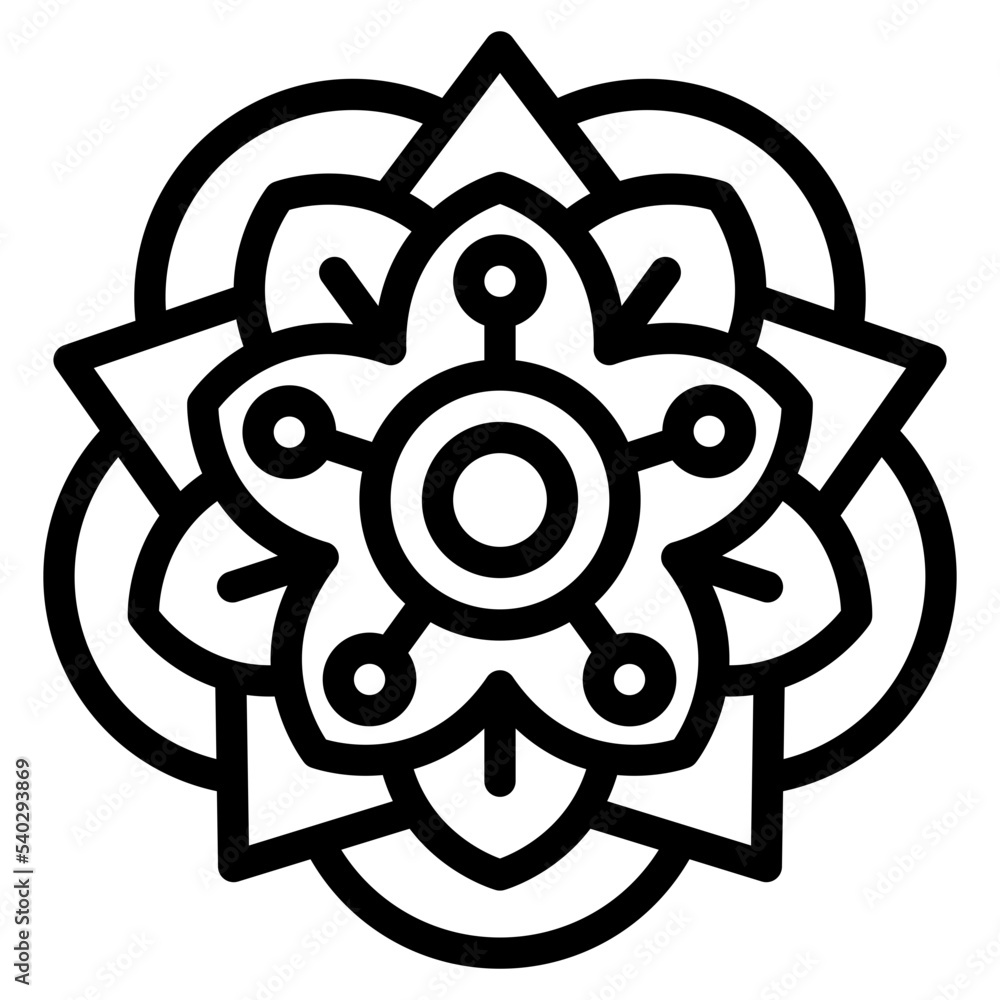 Obraz premium mandala icon art
