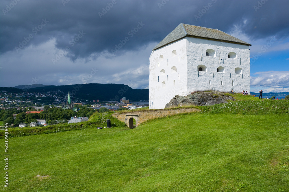 View of Kristiansten Fortress in Trondheim, Norway View of Kristiansten Fortress in Trondheim, Norway