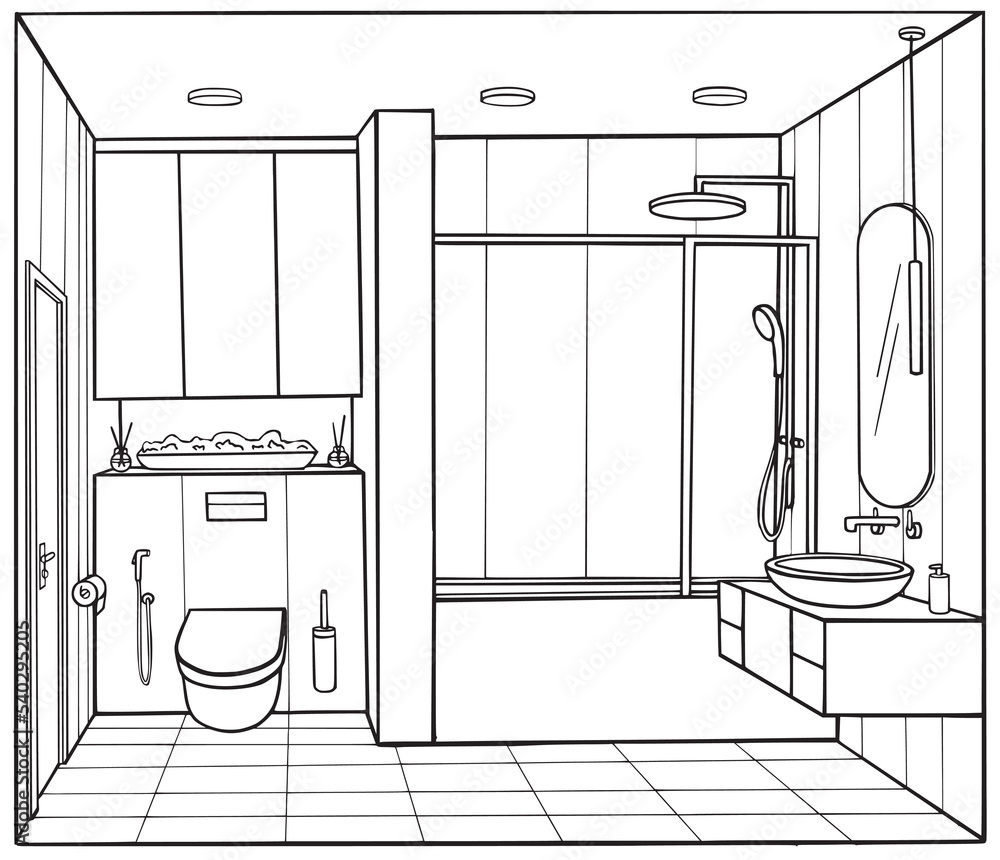Bathroom Tiles Sketch: Over 1,342 Royalty-Free Licensable Stock Vectors &  Vector Art | Shutterstock