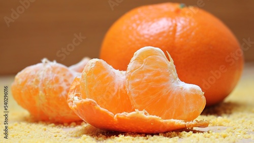 tangerines on a table