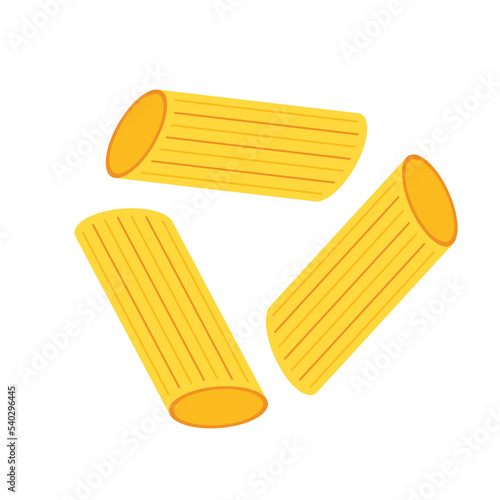 Penne noodle vector. Penne noodle. Macaroni.