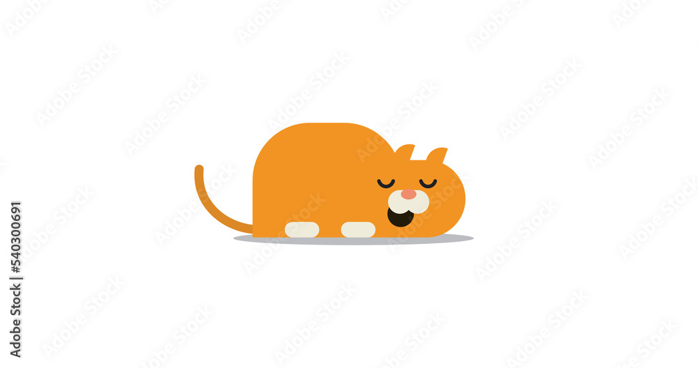 Obraz premium orange cat sleeping