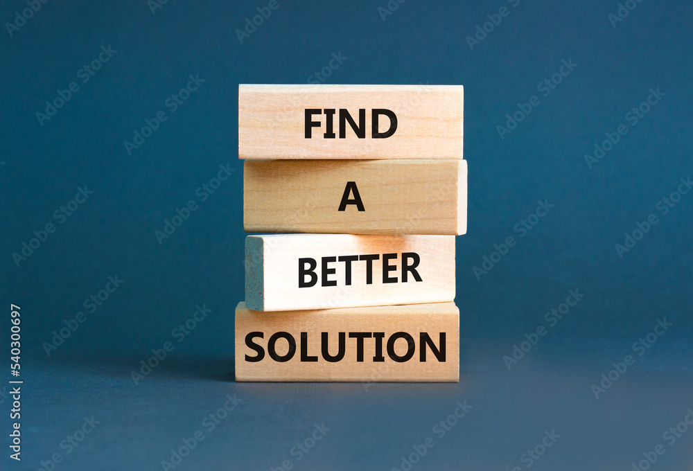 Find a better solution symbol. Concept words Find a better solution on wooden blocks. Beautiful grey table grey background. Business, psychological find a better solution concept. Copy space. Find a better solution symbol. Concept words Find a better solution on wooden blocks. Beautiful grey table grey background. Business, psychological find a better solution concept. Copy space.