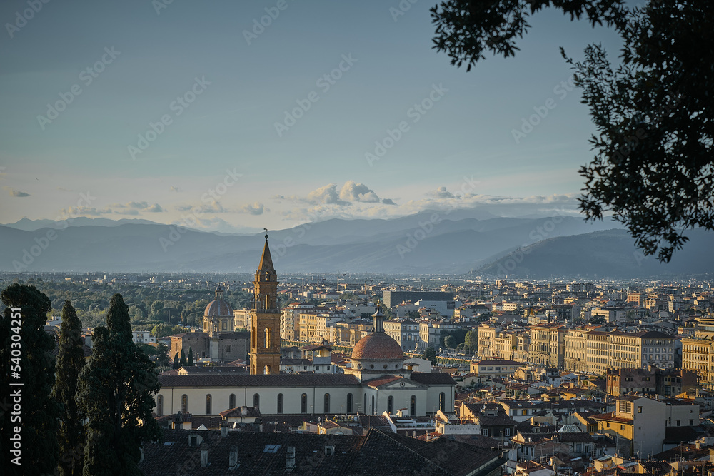 Obraz premium Florence cityscape in a summer evening